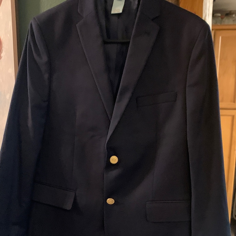 NWT Classic Navy Blazer with Gold Buttons (Dillard’s)